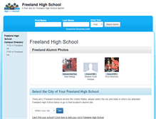 Tablet Screenshot of freelandhighschool.com